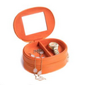Leather Jewelry Case - Orange